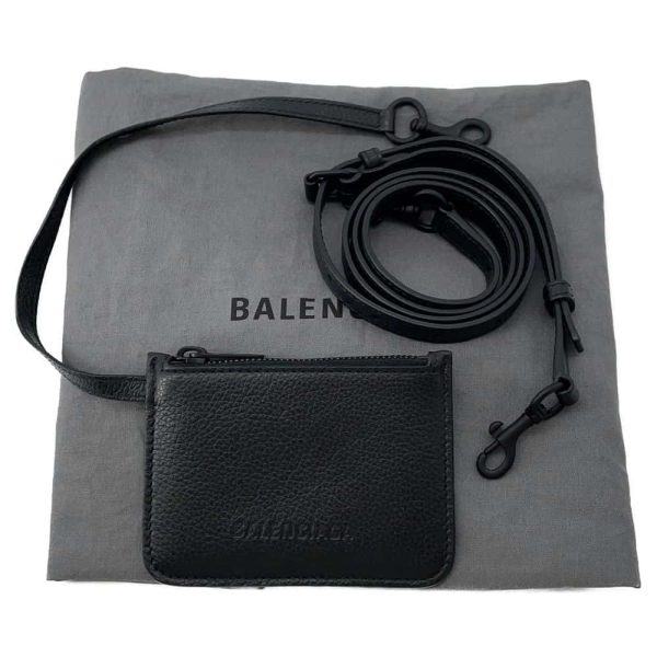 9671928 11 Balenciaga Small North South Shoulder Bag Black