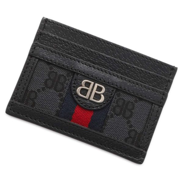 9671997 01 Balenciaga Hacker Project Card Case Black