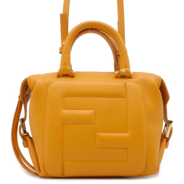 9672048 01 Fendi FF CUBE Mini 2way Shoulder Bag Yellow