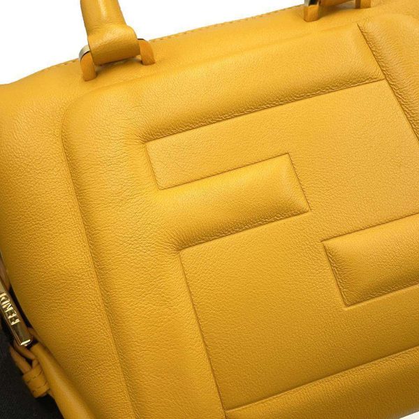 9672048 07 Fendi FF CUBE Mini 2way Shoulder Bag Yellow