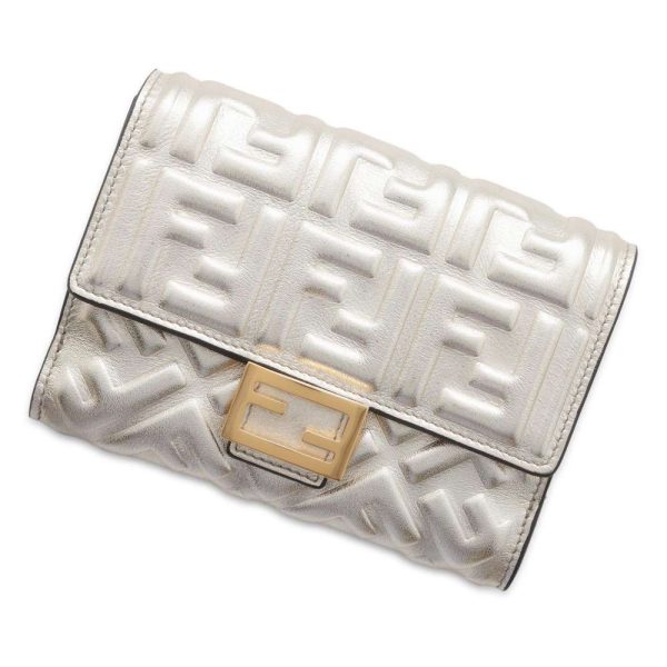 9672093 01 FENDI Wallet FF Wallet Champagne Wallet