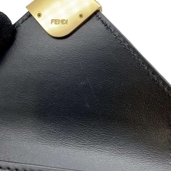 9672109 09 Fendi tri f FF diamond wallet black