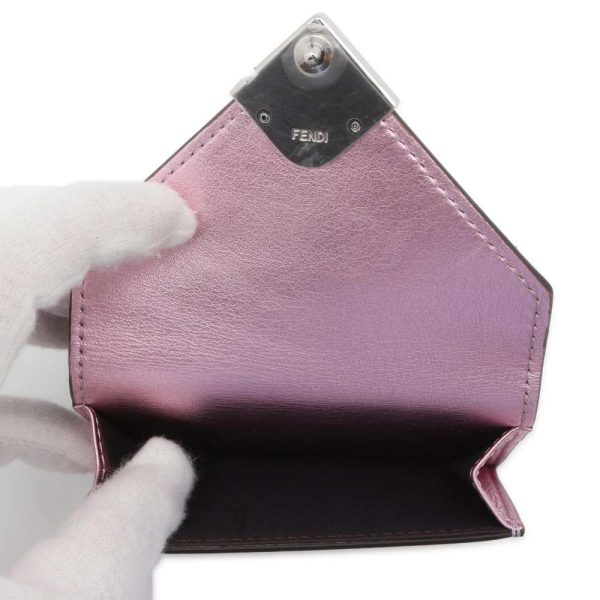 9672116 04 Fendi FF Diamond Laminated TrifWallet