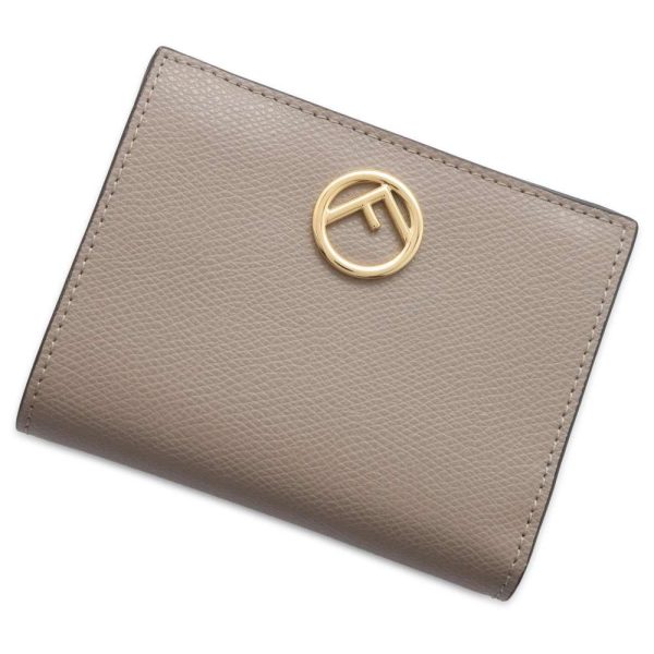 9672130 01 Fendi Wallet Fs Fendi Folding Beige