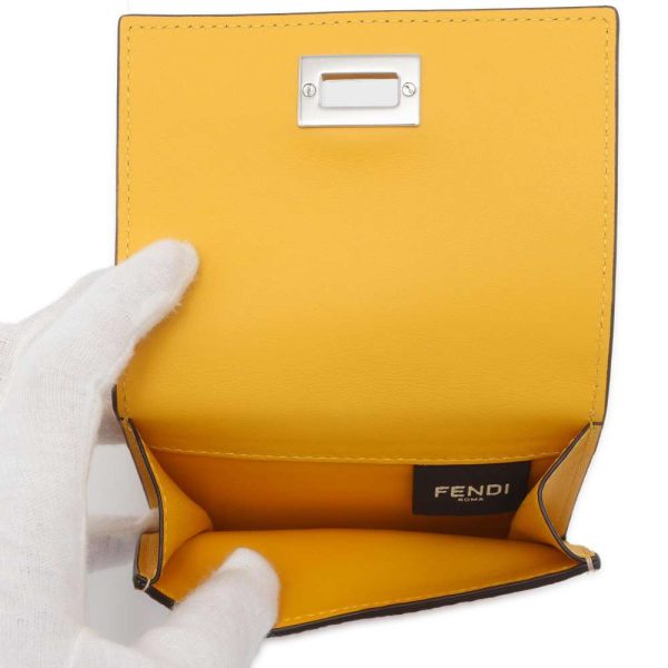 9672185 06 Fendi Wallet Peekaboo Selleria 8M0438 Wallet Leather