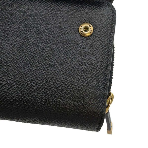 9672246 08 Christian Dior Wallet Saddle Medium Wallet Black