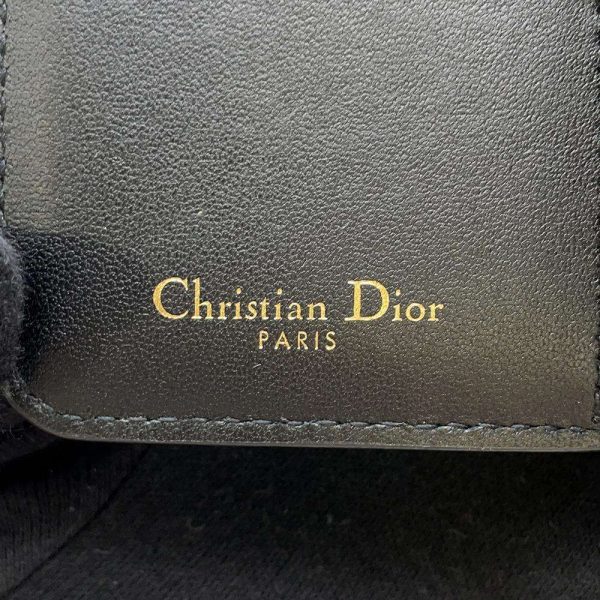 9672246 12 Christian Dior Wallet Saddle Medium Wallet Black