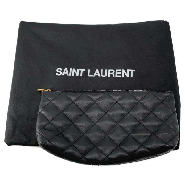 9672291 13 Saint Laurent Paris Icar Maxi Shopping Tote Bag Black