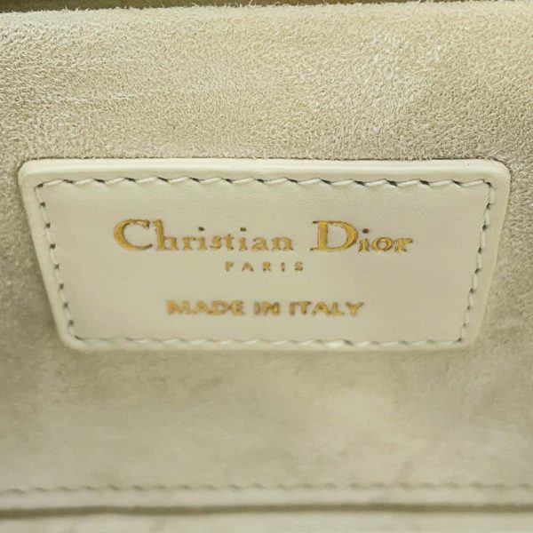 9674240 15 Christian Dior D Joy Lambskin Medium Handbag White