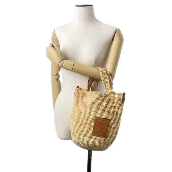 9675339 05 LOEWE Slit Bag Mini Raffia Basket Bag