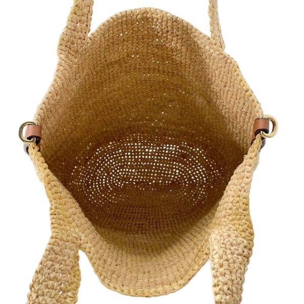 9675339 06 LOEWE Slit Bag Mini Raffia Basket Bag