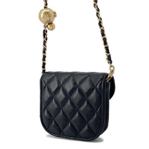 9675827 02 Chanel Waist Bag Matelasse Lambskin Black