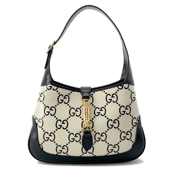 9676879 01 Gucci Jackie 1961 GG Shoulder Bag Beige