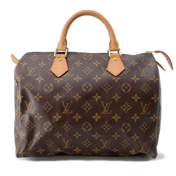 9679078 01 Louis Vuitton Speedy 30 Handbag Monogram Brown