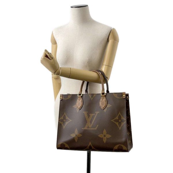 9680494 04 Louis Vuitton On the Go GM Tote Bag Monogram Reverse Brown