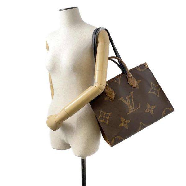 9680494 05 Louis Vuitton On the Go GM Tote Bag Monogram Reverse Brown