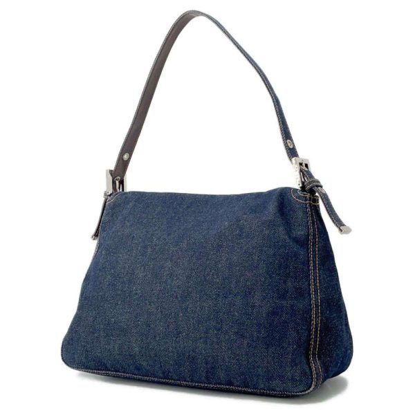 9682139 02 Fendi Mamma Bucket Denim One Shoulder Bag