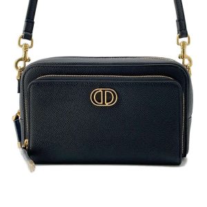 9683587 01 Chanel Matelasse Diana Chain Shoulder Bag Black