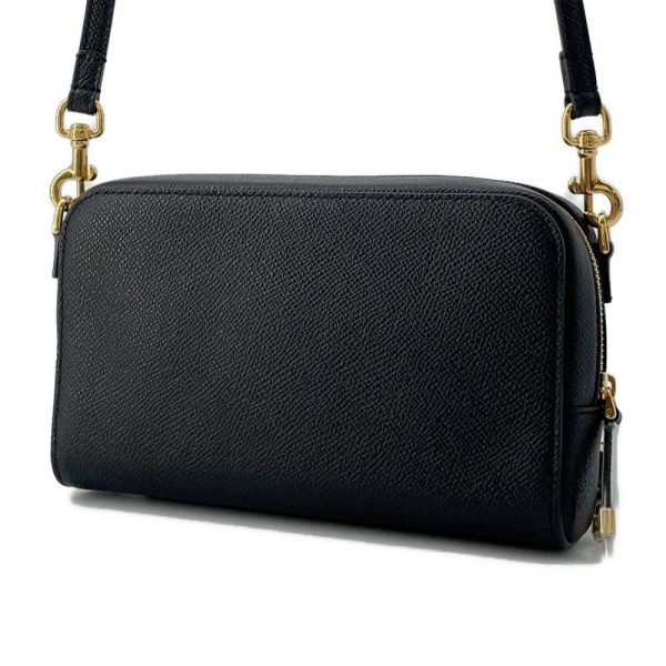 9683587 02 Christian Dior Caro Double Pouch Black