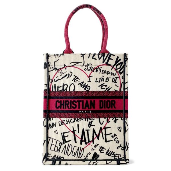 9683617 01 Christian Dior Dior Amour Book Tote Small White