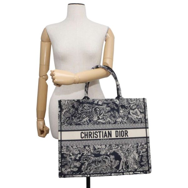 9683709 04 Christian Dior Book Tote Reverse Toile de Jouy Large Tote Bag