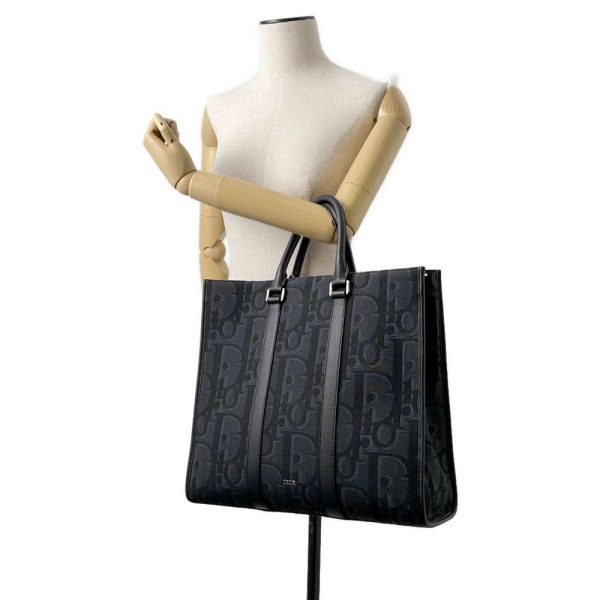 9683716 04 Dior East West Maxi Dior Oblique Tote Bag Black