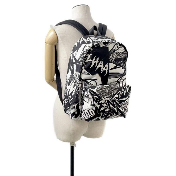 9683747 04 Celine Christian Marclay Backpack White Black