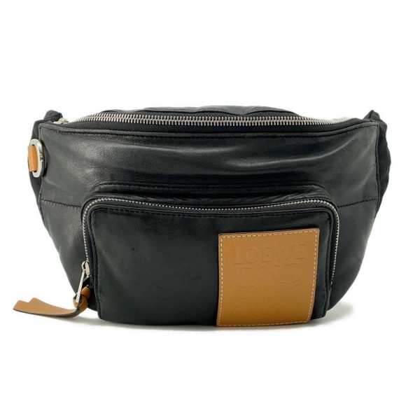 9683846 01 LOEWE Puffy Body Bag Black