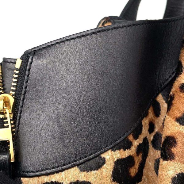 9683860 09 LOEWE Hammock Leopard Small Handbag Black