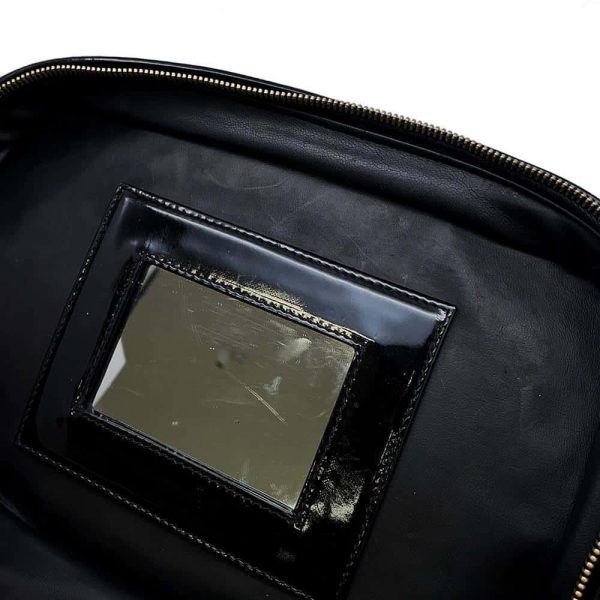 9683921 10 Chanel Handbag Vanity Patent Black