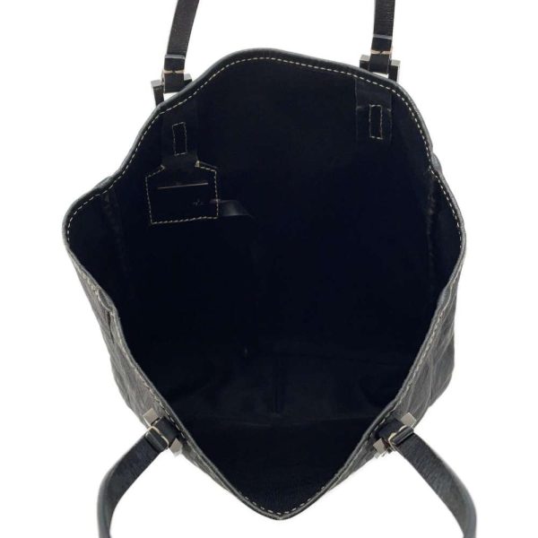 9684416 05 Fendi Zucchino Handbag Black