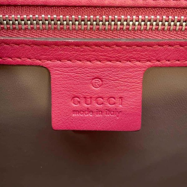 9684515 15 Gucci Interlocking G Patent Chain Shoulder Bag Pink