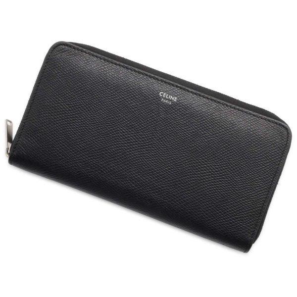 9684706 01 Celine Large Zipped Wallet Black