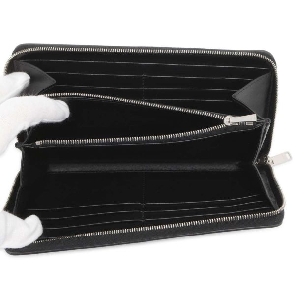 9684706 04 Celine Large Zipped Wallet Black