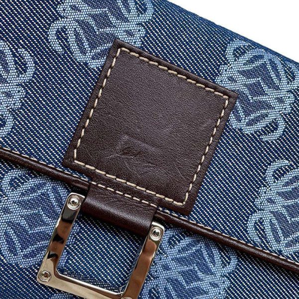 9684720 08 LOEWE Anagram Denim Long Wallet