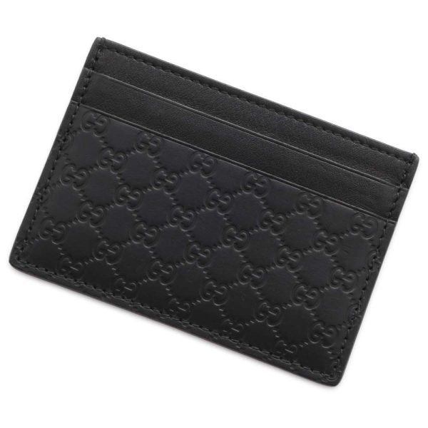 9684997 01 Gucci GG Supreme Card Case Holder Black