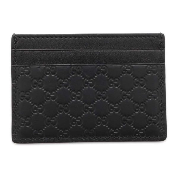 9684997 03 Gucci GG Supreme Card Case Holder Black