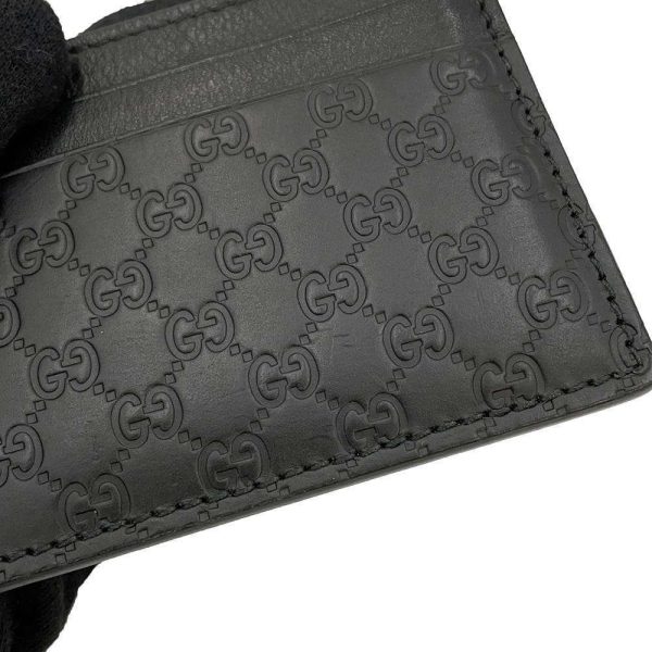 9684997 06 Gucci GG Supreme Card Case Holder Black