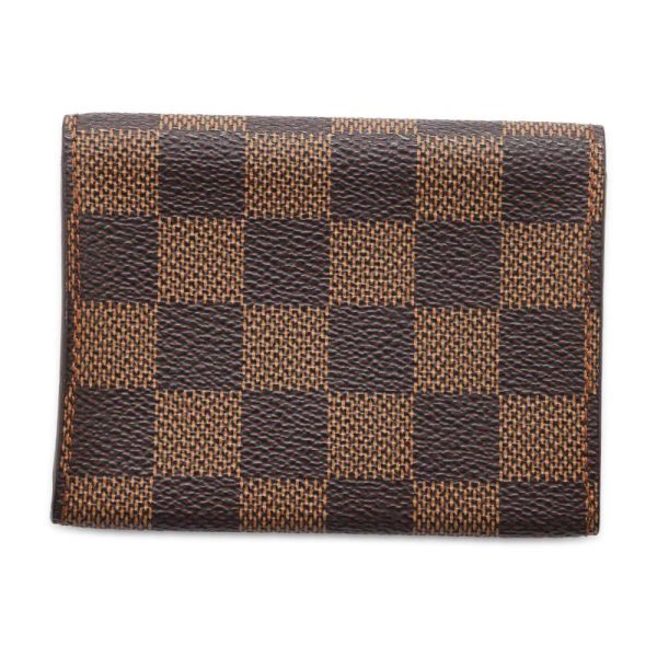 9685192 03 Louis Vuitton Envelope Carte de Visite Card Case Damier Ebene Brown