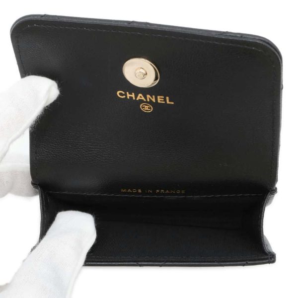 9685499 06 Chanel Waist Bag Matelasse Goatskin Black