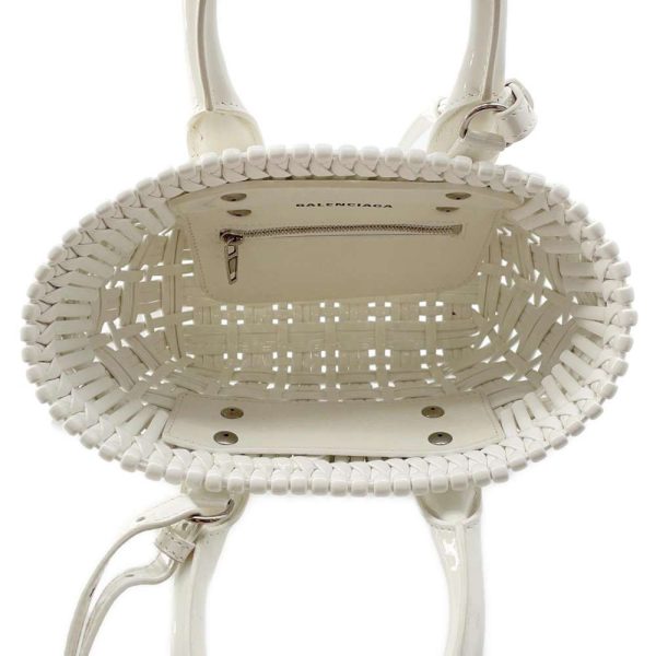 9685833 06 Balenciaga Bistro XXS Shoulder Bag White