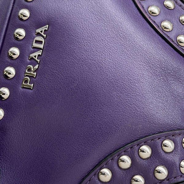 9685857 06 Prada Studded Shoulder Bag Pochette