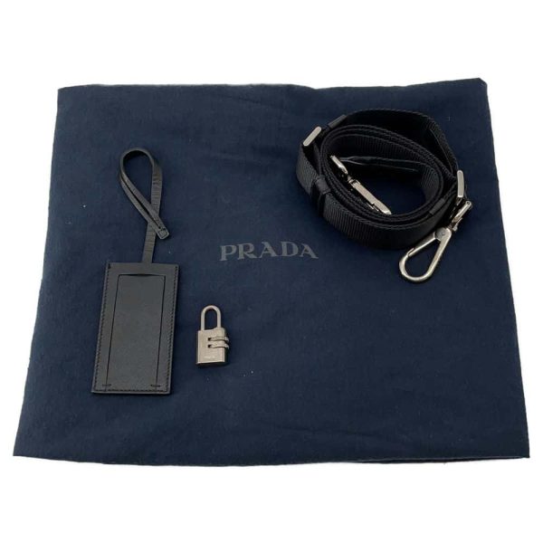 9685864 14 Prada Nylon 2way Bag Black