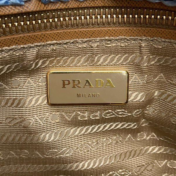 9685871 11 Prada Canapa Raffia Tote Bag