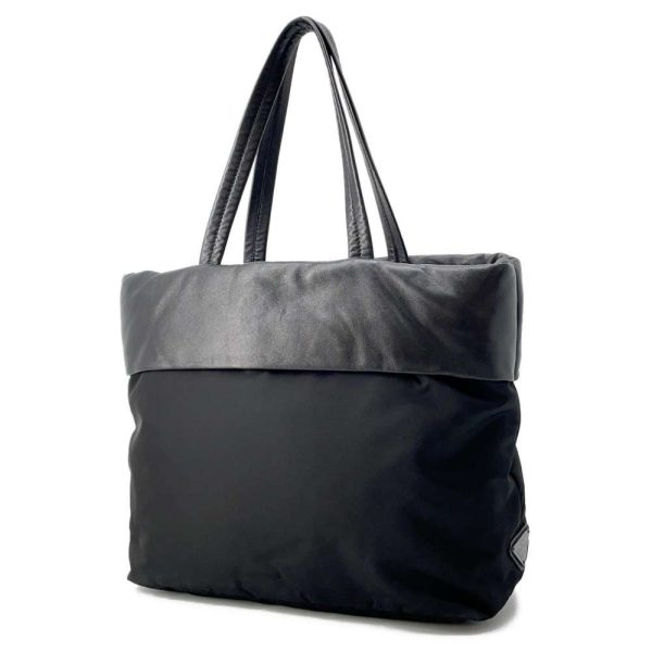 9685901 02 Prada Nylon Tote Bag Black