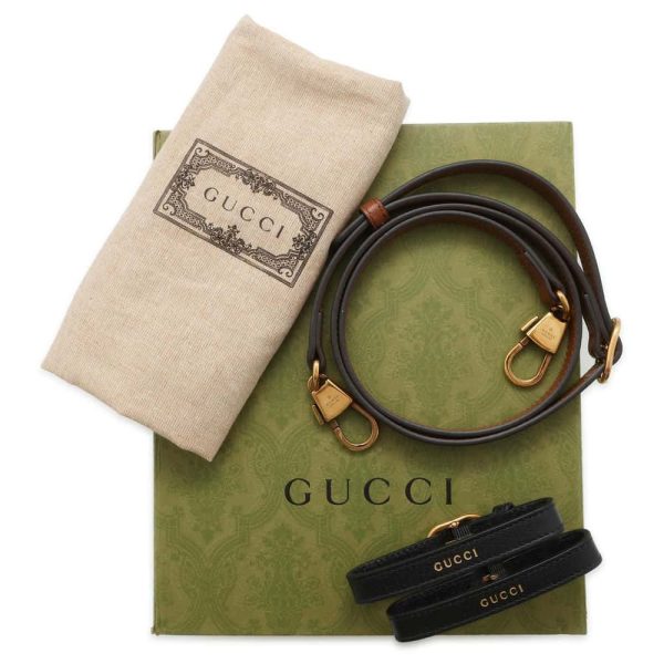 9685956 12 Gucci Diana Bamboo Mini Handbag Black