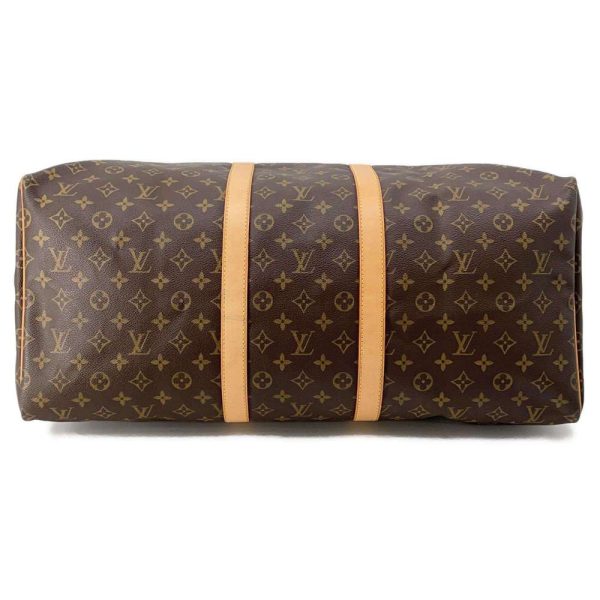 9685970 03 Louis Vuitton Keepall 55 Boston Bag Monogram Brown