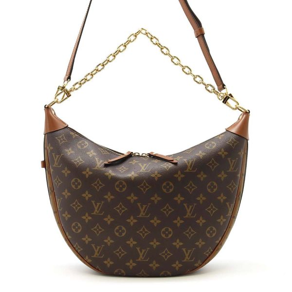 9685994 01 Louis Vuitton Loop Hobo Shoulder Bag Monogram Reverse Brown