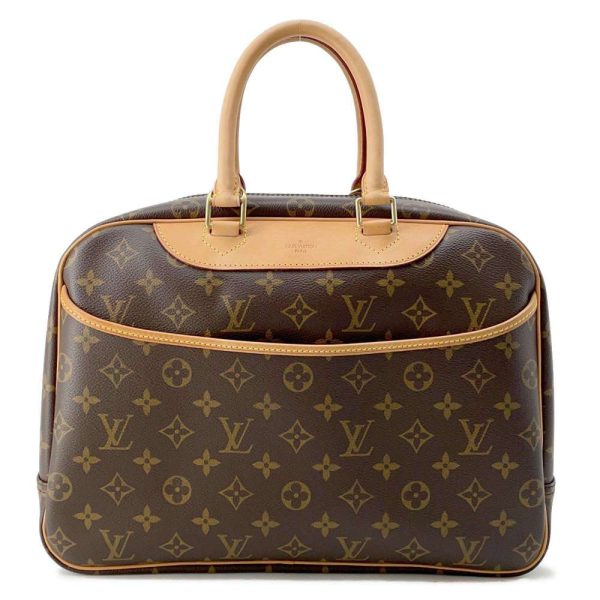 9686007 01 Louis Vuitton Bowling Vanity Handbag Monogram Brown