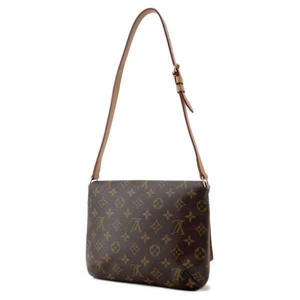 9686076 02 Louis Vuitton Musette Tango Shoulder Bag Monogram Brown